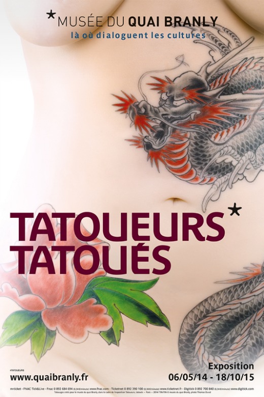 Exposition Tatoueurs, tatoués au Musée du Quai Branly jusqu'au 18 octobre 2014
