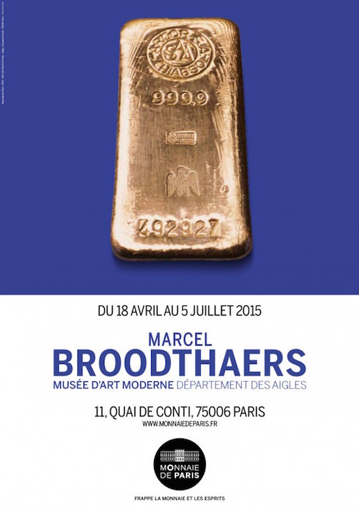 Exposition Marcel Broodthaers à la Monnaie de Paris jusqu'au 5 juillet 2015