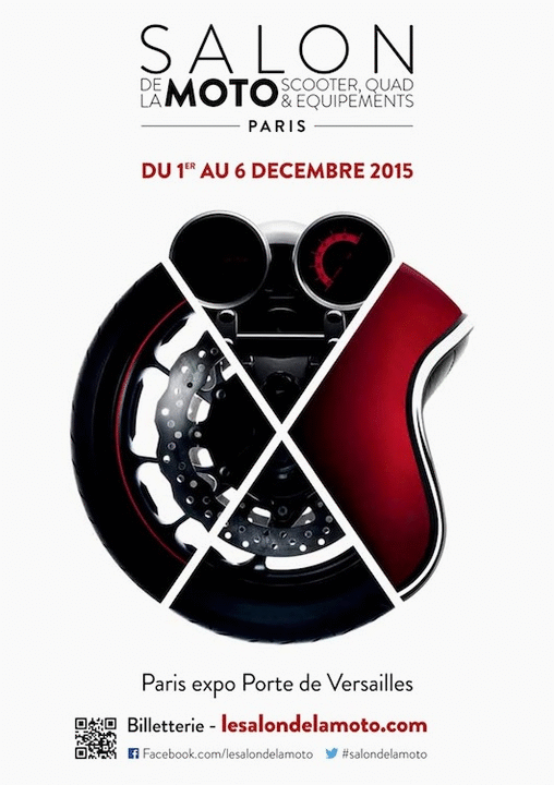 Le Salon de la Moto 2015 du 1 au 6 décembre 2015 à la Porte de Versailles