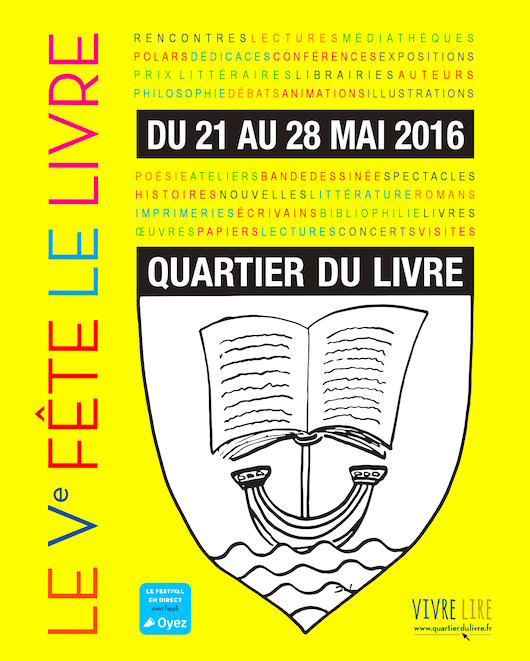 L'Hôtel des Grands Hommes participe au festival Quartier du Livre 2016