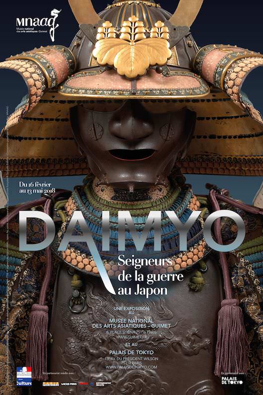 Exposition Daimyo, Seigneurs de la guerre au Japon au Musée Guimet et au Palais de Tokyo du 15 février au 13 mai 2018