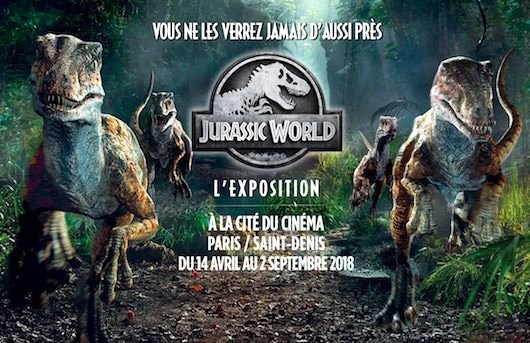 Exposition Jurassic World à la Cité du cinéma jusqu'au 2 septembre 2018