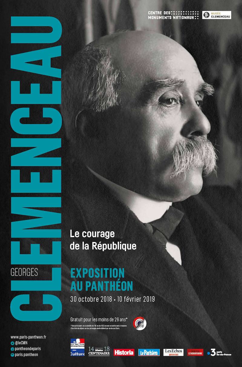 Exposition George Clemenceau, le courage de la République au Panthéon jusqu'au 10 février 2019