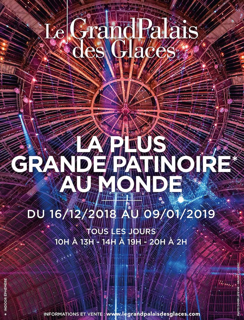 Le Grand Palais des Glaces - a giant ice rink at the Grand Palais, 16th December 2018 - 9th January 2019