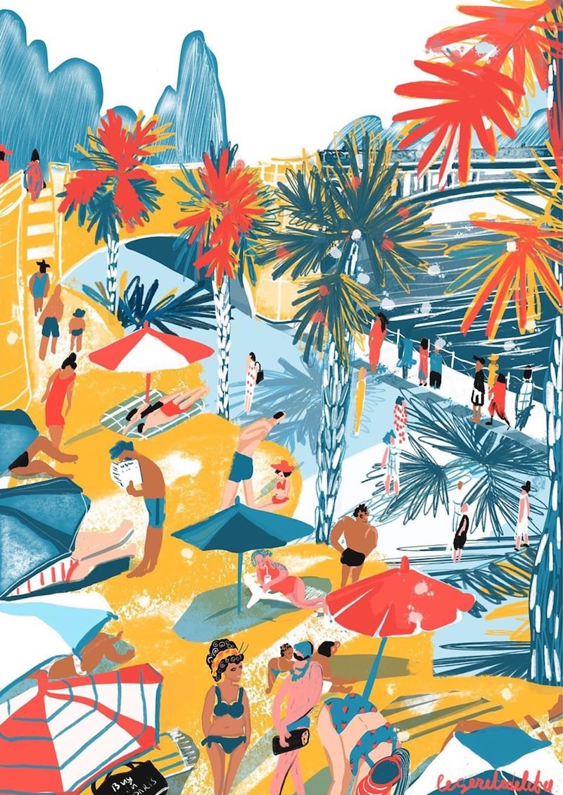 Paris Plage 2019 print by ANNA