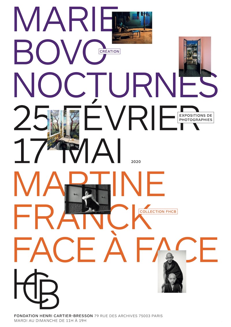 Exhibitions from Martine Franck and Marie Bovo at the Cartier-Bresson Foundation, 25th February - 17th May 2020