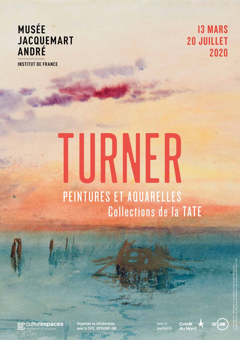 Exposition Turner, peintures et aquarelles au Musée Jacquemart-André du 13 mars au 20 juillet 2020