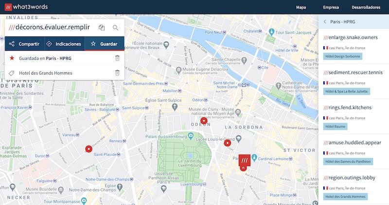 Trouver nos hôtels devient ultra simple avec What3Words