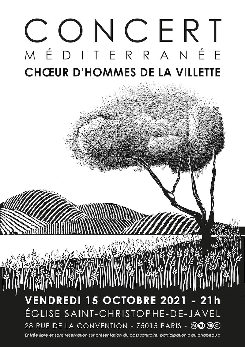 concert Méditerranée avec le Chœur d'Hommes de La Villette