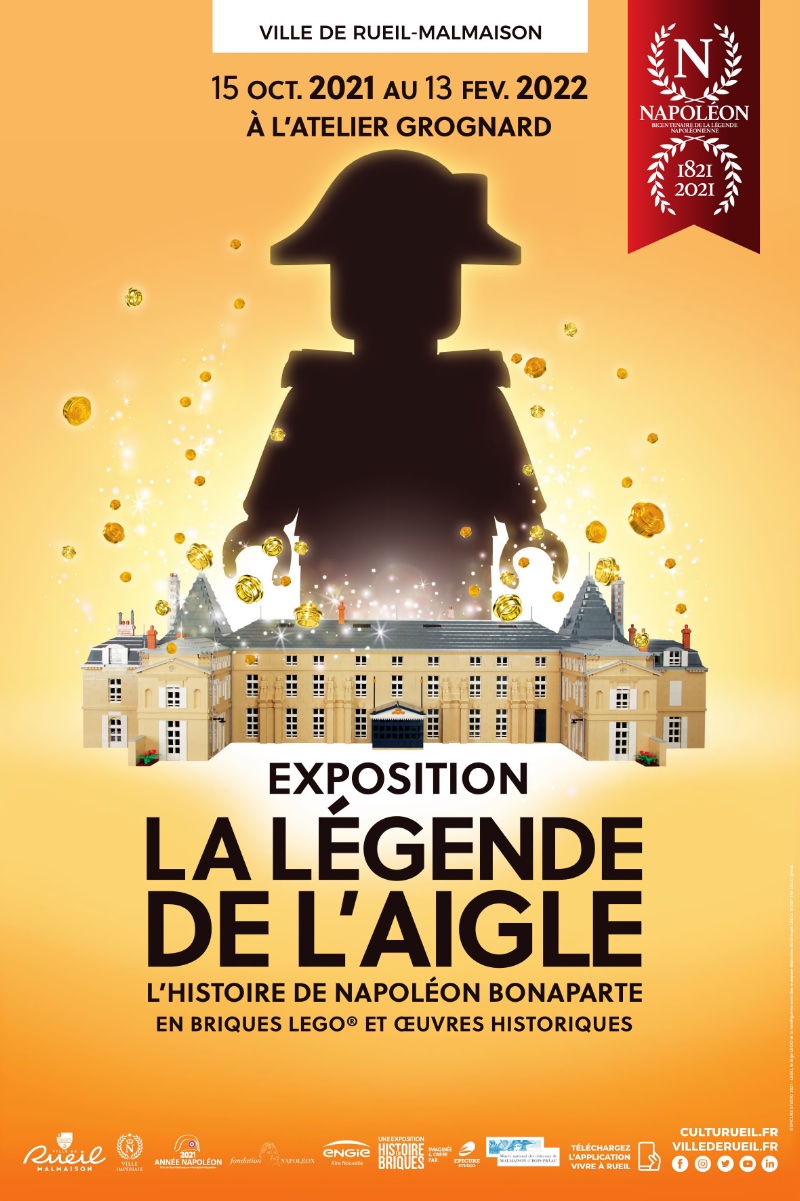 Exposition la Légende de l’Aigle - l'histoire de Napoléon Bonaparte en briques LEGO® et œuvres historiques à l'Atelier Grognard, Rueil-Malmaison