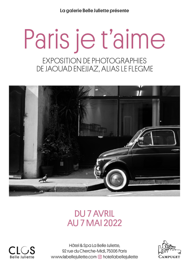 Exposition Paris je t'aime de Jaouad Enejjaz à la galerie Belle Juliette du 7 avril au 7 mai 2022