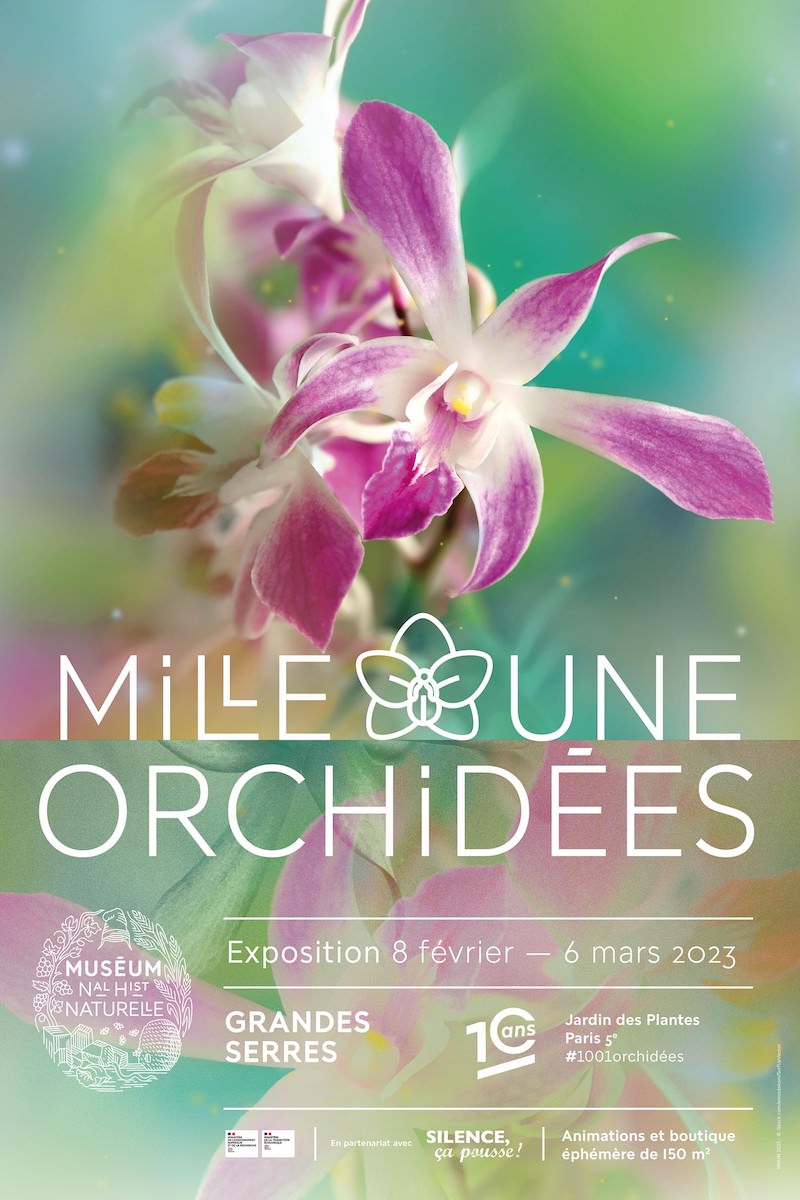 1001 Orchids exhibition at the Jardin des Plantes, 8th February - 6th March 2023