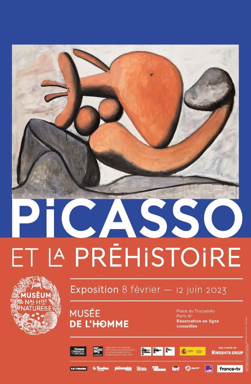 Exposition Picasso et la Préhistoire au Musée de l'Homme du 8 février au 12 juin 2023