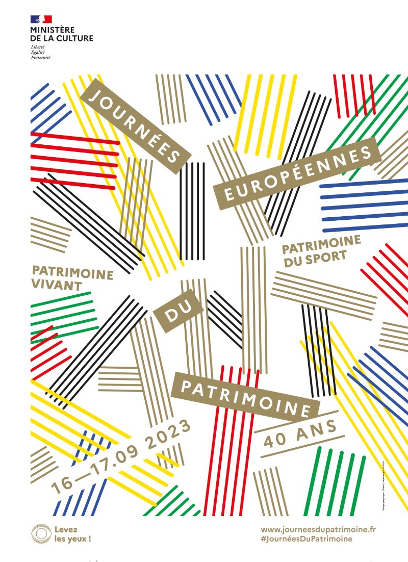 Les Journées du Patrimoine 2023, le 16 & 17 septembre