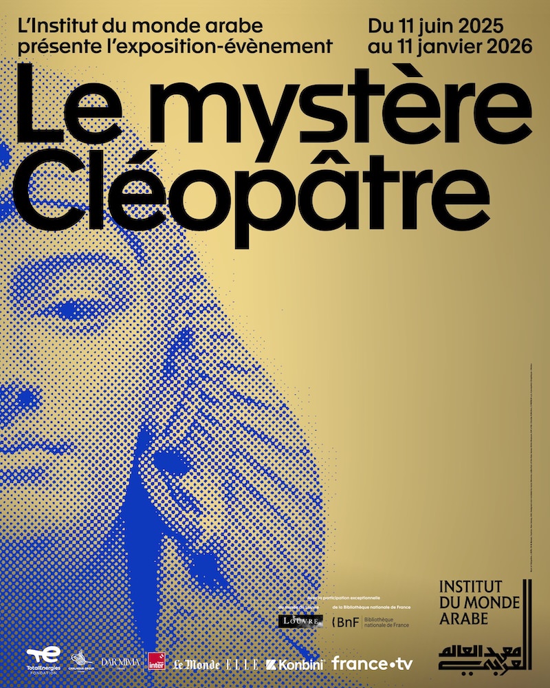 Exposition Le mystère Cléopâtre à l'Institut du monde arabe jusqu'au 11 janvier 2026