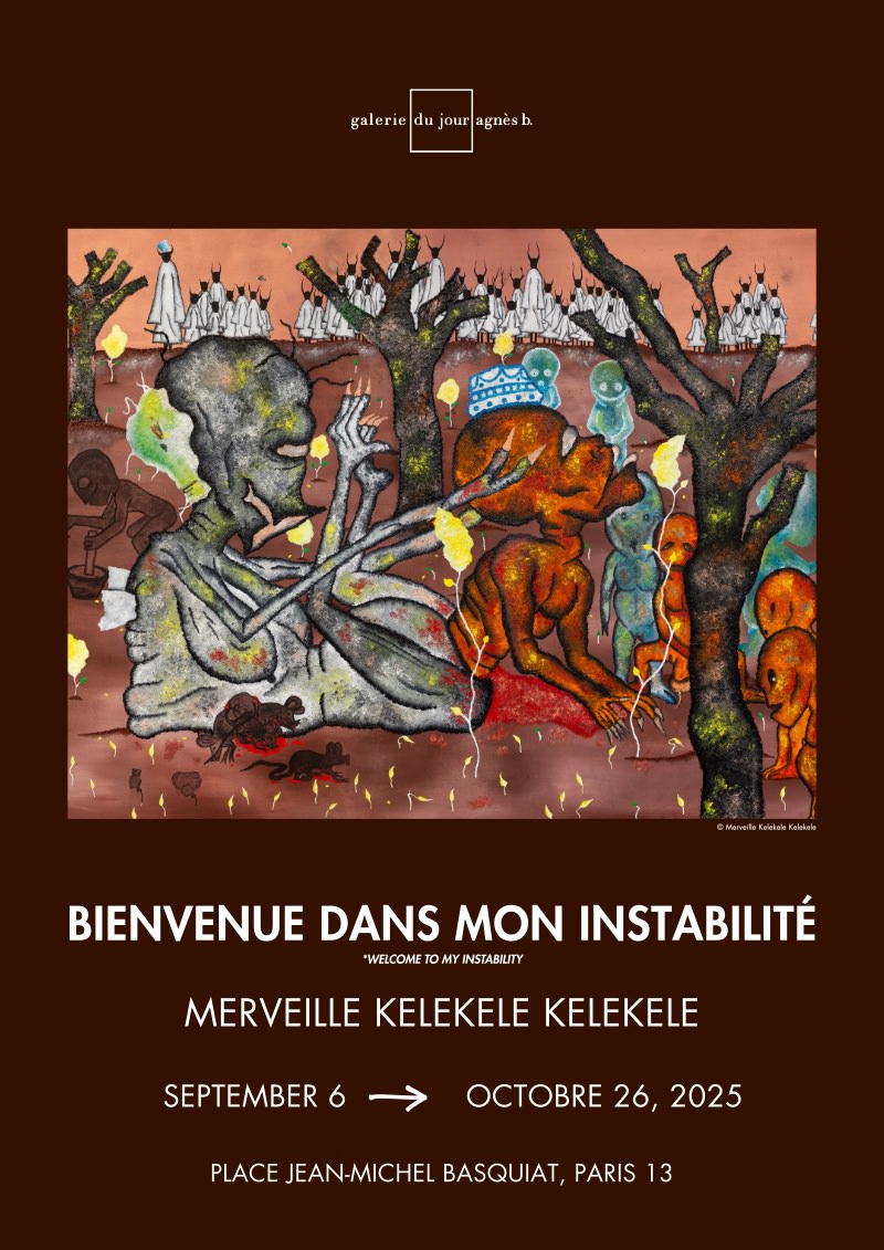 Exposition Bienvenue dans mon instabilité de Merveille Kelekele Kelekele à La Fab d'Agnès b jusqu'au 26 octobre 2025